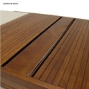 Ver imagem 4 de Mesa de Jantar Extensível 178x78cm Tampo Vidro Atena Marrom/Pinhão