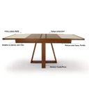 Ver imagem 7 de Mesa de Jantar Extensível 178x78cm Tampo Vidro Atena