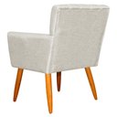 Ver imagem 3 de Kit 3 Poltronas Decorativa para Sala de Estar Cecília Linho Bege - Montanaris Decor Md Montanaris de