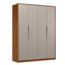 Ver imagem 1 de Guarda Roupa Casal Attore 4 Portas Nogueira/nude Prime Tx - Demartêz