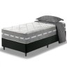 Cama Box Solteiro Preto + Colchão Molas Ensacadas Miami 88x188x60cm - 2