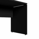 Ver imagem 5 de Mesa Escrivaninha Escritório 110cm X 70cm Pés Painel F5 Cor:preto