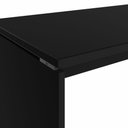 Ver imagem 6 de Mesa Escrivaninha Escritório 110cm X 70cm Pés Painel F5 Cor:preto