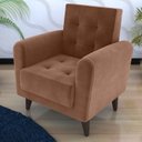 Ver imagem 1 de Poltrona para Sala de Estar em Veludo Lívia 
