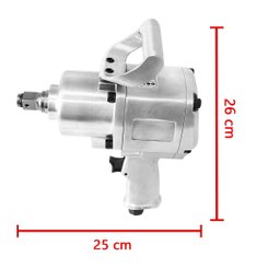 Chave de Impacto Pneumática Curta 3/4´´ Potente 200 Kgf 4300 Rpm Rotta 376 600700 - 2 Chave de Impacto Pneumática Curta 3/4´´ Potente 200 Kgf 4300 Rpm Rotta 376 600700 - 2