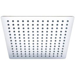 Ducha de Inox Quadrada 30x30 Cm de Parede Cromada Braço Redondo Pex - 2