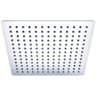 Ducha de Inox Quadrada 30x30 Cm de Parede Cromada Braço Redondo Pex - 2