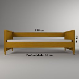 Cama Sofá Infantil 69cm x 197cm Tudor - 4