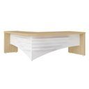 Ver imagem 4 de Kit 2 Peças com Mesa Diretor em L e Armário Multiuso Baixo 3 Gavetas 2 Portas