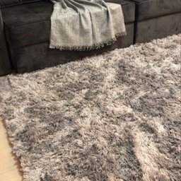 Tapete Verão para Quarto 140X100 Pelo Alto Cinza Casen - 2