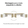 Kit 3 Peças 1 Mesa em L Tamburato 1 Armário Alto 1 Balcão Baixo - 12