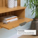 Ver imagem 7 de Painel para TV até 55 Polegadas 135cm x 160cm com 2 Portas Basculantes Ripado Dafne Espresso Móveis