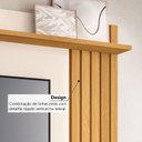 Ver imagem 6 de Painel para TV até 55 Polegadas 135cm x 160cm com 2 Portas Basculantes Ripado Dafne Espresso Móveis