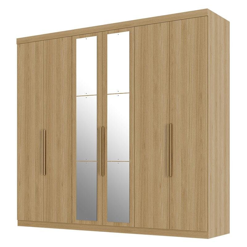 Guarda Roupa Casal Evidence Plus Freijó com Espelho – Zanzini