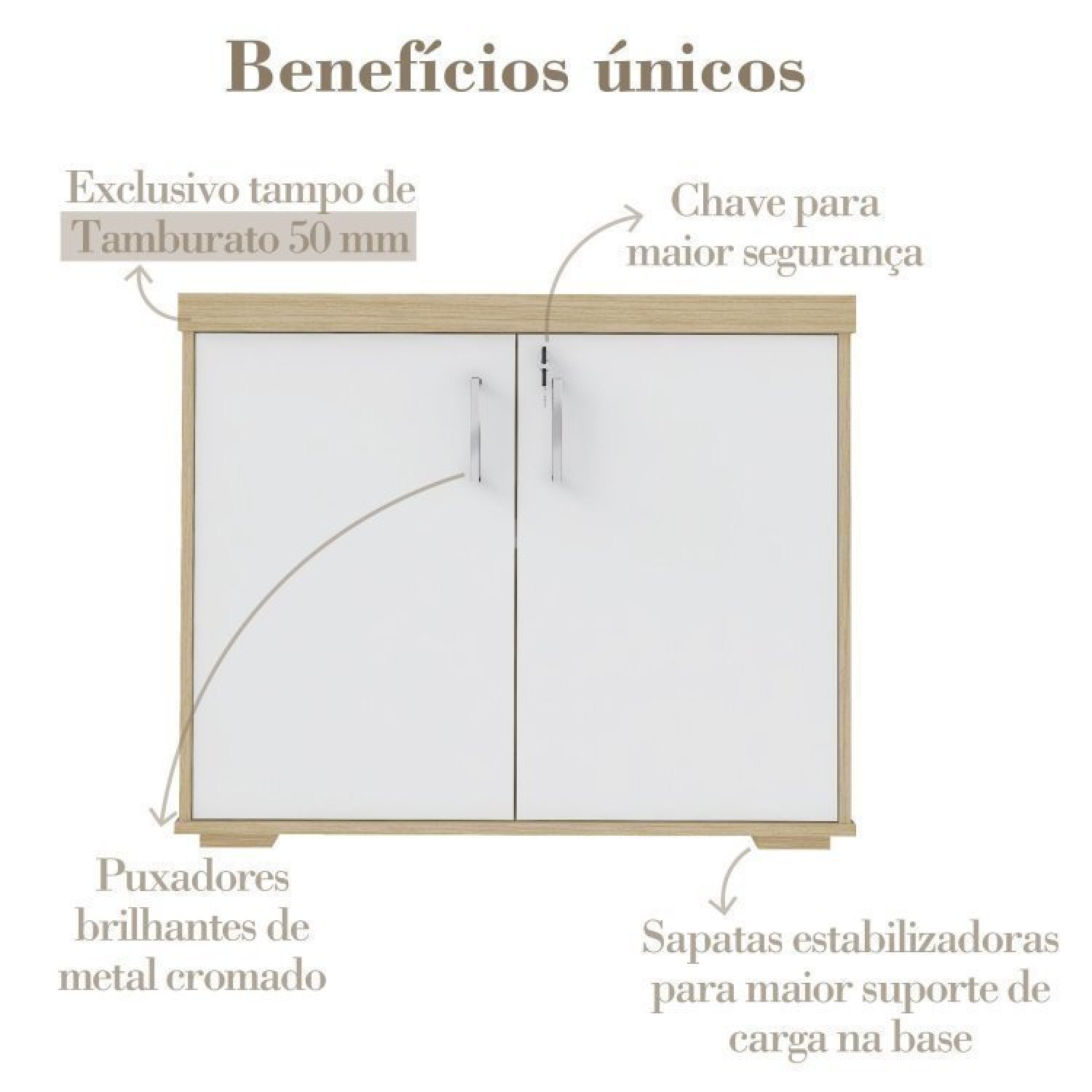 Kit Escritório Completo 1 Mesa 135cm 1 Balcão Baixo 1 Gaveteiro com Rodinhas - 15