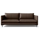 Ver imagem 6 de Sofá Living 3 Lugares para Sala de Estar 200cm Dojin L07 Couro Café - Mpozenato
