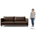 Ver imagem 5 de Sofá Living 3 Lugares para Sala de Estar 200cm Dojin L07 Couro Café - Mpozenato