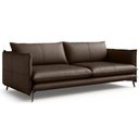 Ver imagem 1 de Sofá Living 3 Lugares para Sala de Estar 200cm Dojin L07 Couro Café - Mpozenato