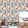 Papel de Parede Auto Adesivo Quarto Bebê Bloquinhos Coloridos Infantil Decorado Lavável 12m - 7