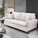 Ver imagem 3 de Sofa 2 Lugares 160 Cm Eron Linho Bege Vazzano Bege