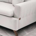 Ver imagem 4 de Sofa 2 Lugares 160 Cm Eron Linho Bege Vazzano Bege