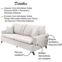 Ver mais imagens de Sofa 2 Lugares 160 Cm Eron Linho Bege Vazzano Bege