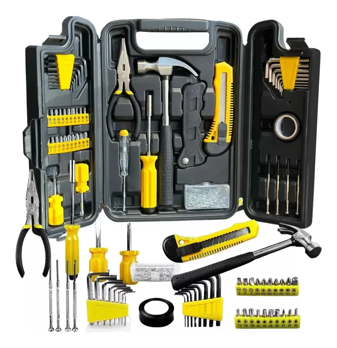 Kit Jogo de Ferramentas 200 Peças com Soquetes e Chaves Snel Ferramentas - 5