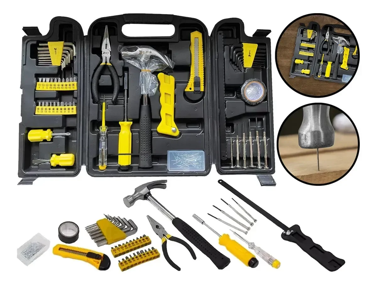 Kit Jogo de Ferramentas 200 Peças com Soquetes e Chaves Snel Ferramentas - 4