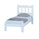 Ver imagem 2 de Cama Solteiro em Madeira Maciça Branco Nemargi