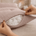 Ver imagem 4 de Almofada Encosto Triangular Cama Leitura Cabeceira Boucle