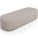 Ver imagem 6 de Cabeceira Cama Box King 195cm Lanna com Puff Recamier Doha W01 Linho Bege - Lyam Decor