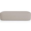 Ver imagem 7 de Cabeceira Cama Box King 195cm Lanna com Puff Recamier Doha W01 Linho Bege - Lyam Decor