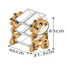 Organizador Infantil Estante Brinquedos Bau Caixa Multiuso Porta Treco Armario Quarto Bebe Azul Gira - 6