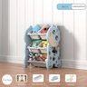 Organizador Infantil Estante Brinquedos Bau Caixa Multiuso Porta Treco Armario Quarto Bebe Azul Gira - 2