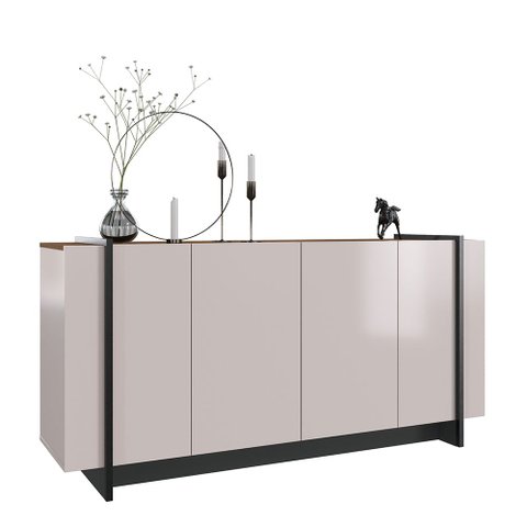 Aparador Buffet Copacabana 160cm 4 Portas de Giro - Ssx Multicoisas