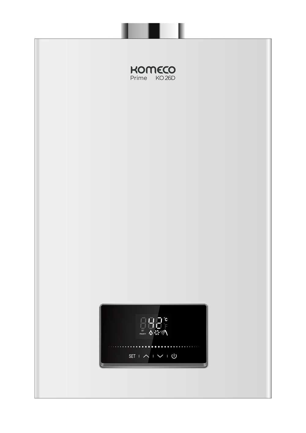 Aquecedor de Água a Gás Komeco Ko 26 D Prime Wifi Branco Digital Bivolt 26litros Gás Gn - 1