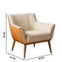 Ver imagem 5 de Cadeira Poltrona Decorativa Berlim Pes Palito Sala Recepçao