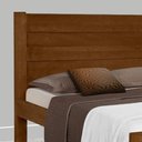 Ver imagem 4 de Cama De Madeira Maciça Casal Rustica Lara Imbuia Atraente