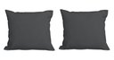 Ver imagem 1 de Kit 2 Almofadas Decorativa Quadrado 45x45 Cm Cm Sala Quarto Sofá Suede Cinza Escuro Eli Móveis e Dec