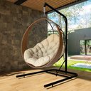 Ver imagem 1 de Cadeira Balanço Ninho Suspenso com Suporte e Almofada Impermeável