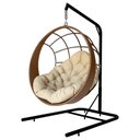 Ver imagem 2 de Cadeira Balanço Ninho Suspenso com Suporte e Almofada Impermeável
