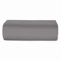 Lençol com Elástico Cama Queen Teka 150 Fios - 100% Algodão - Cinza - 1