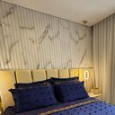 Ver imagem 4 de Painel Ripado Versátil 270x110cm Larg: 01 Unid. (3m²) Polietileno - Talatto Painéis - Marmorizado