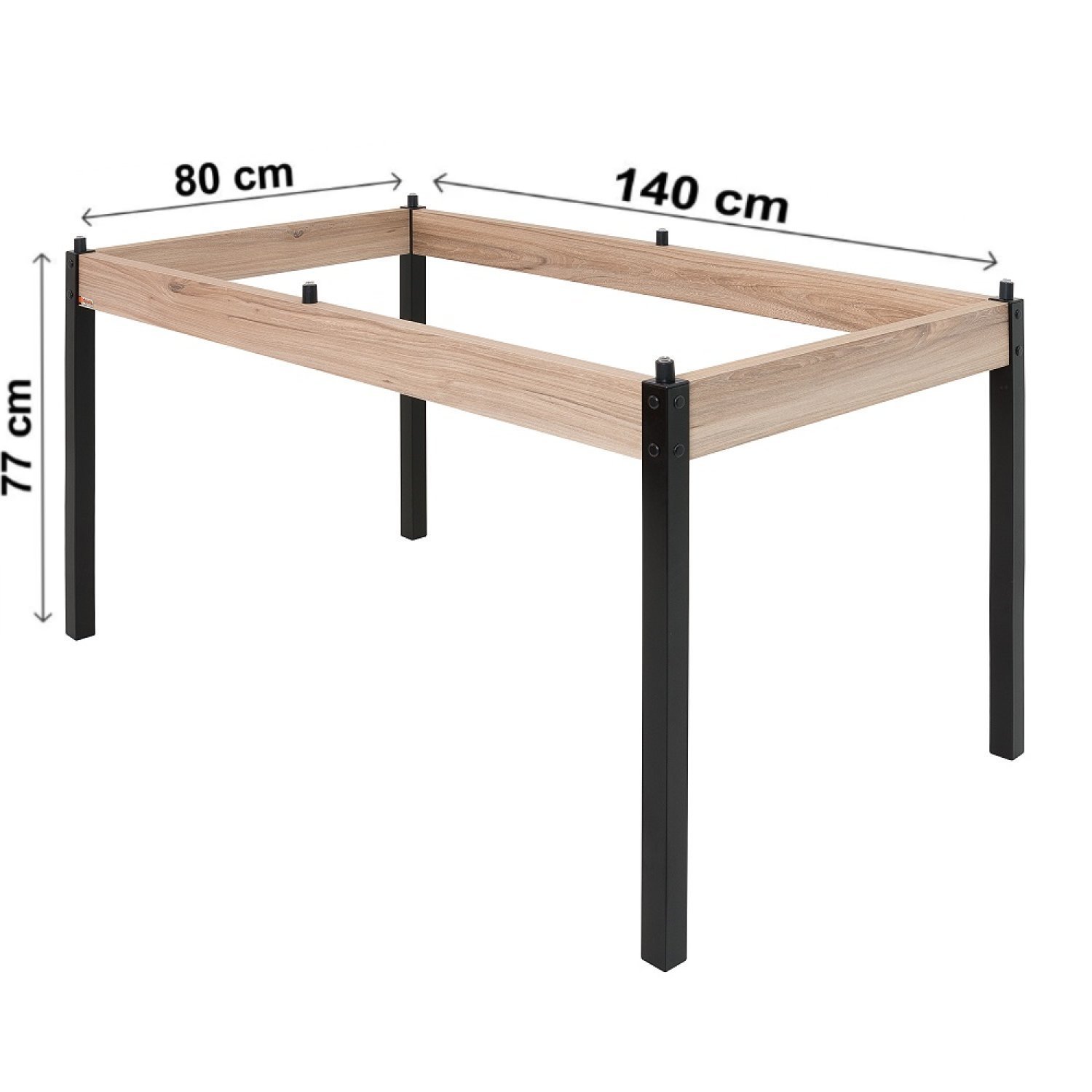 Conjunto Sala de Jantar Mesa 140x80cm Tampo Vidro com 6 Cadeiras Dubai  - 6