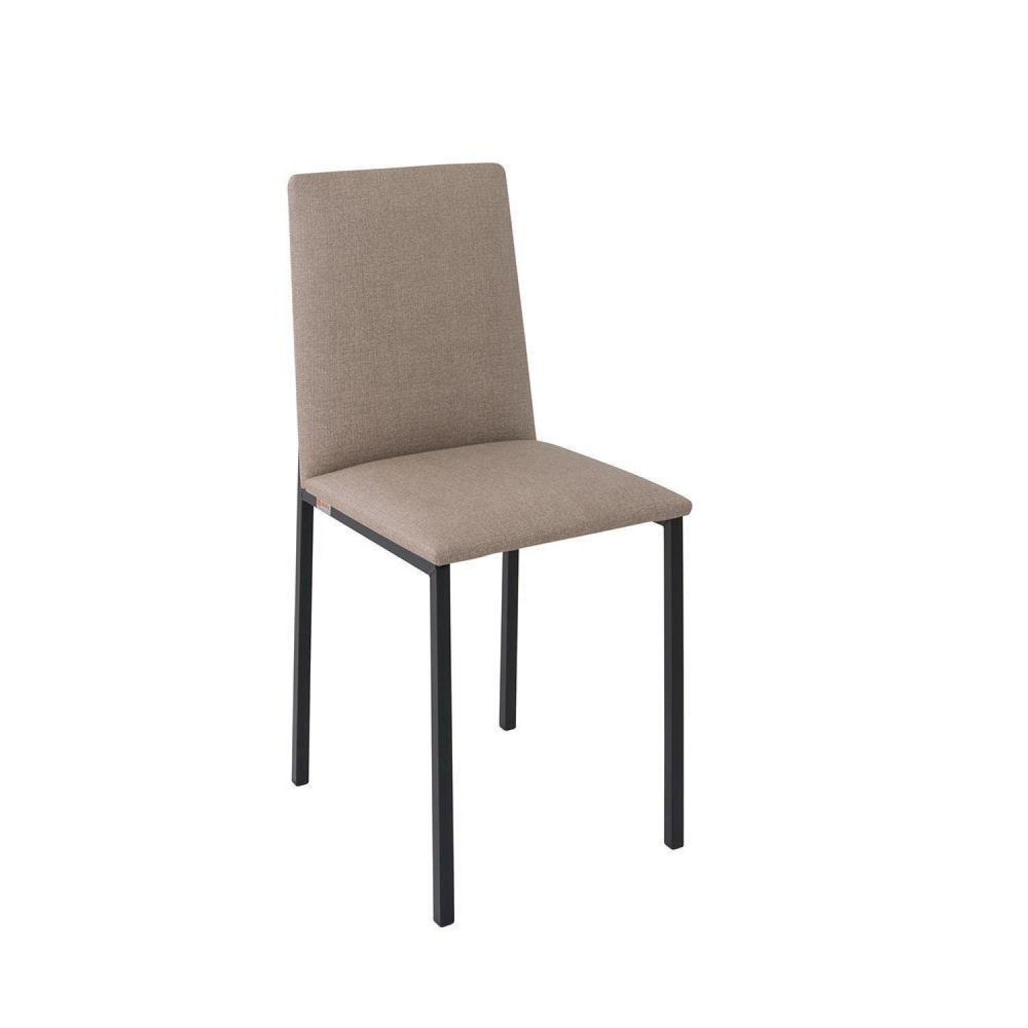 Conjunto Sala de Jantar Mesa 140x80cm Tampo Vidro com 6 Cadeiras Dubai  - 5
