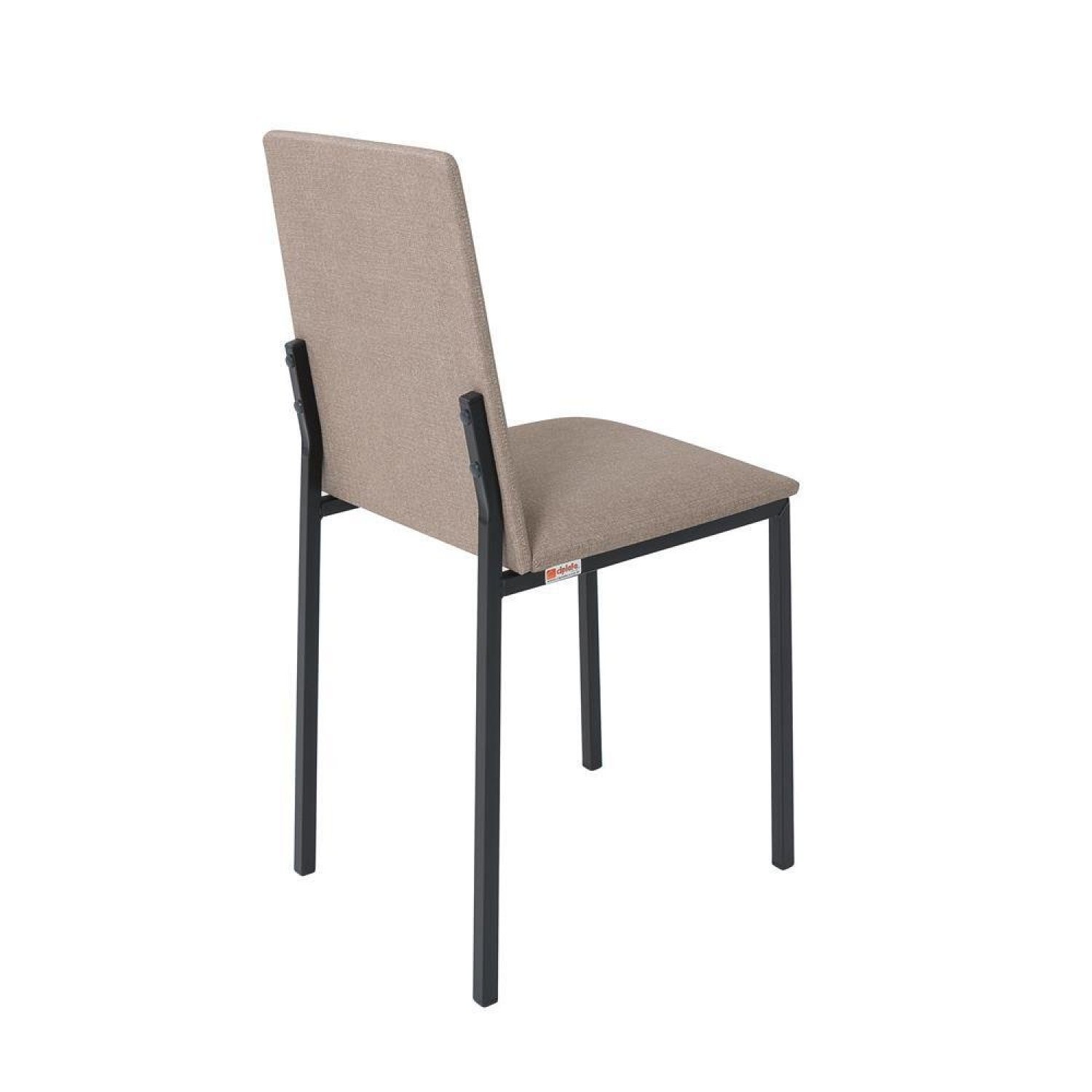 Conjunto Sala de Jantar Mesa 140x80cm Tampo Vidro com 6 Cadeiras Dubai  - 4