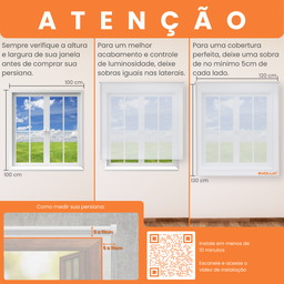 Cortina Tipo Persiana Horizontal Translucida 120x140 Bege - 4