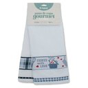Ver imagem 3 de Kit Pano de Copa 2 Peças Gourmet Panelas + Xadrez