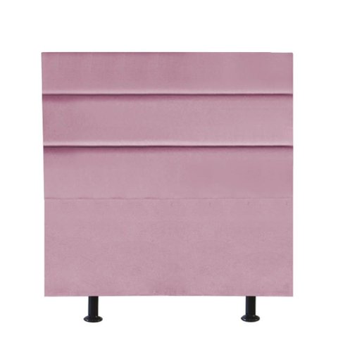 Cabeceira Estofada Cama Box Solteiro 100cm Argentina Corino Rosa Bebe- Mabe Magazine