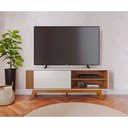 Ver imagem 1 de Rack para TV até 60 Polegadas com 1 Porta de Correr Retrô Multimóveis Crcol-RCK036 Off White/